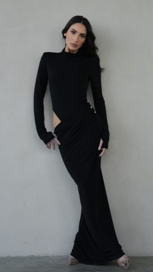 שמלה מקסי פתח