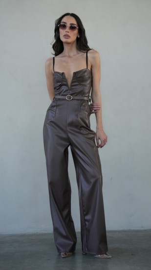 אוברול עור NY